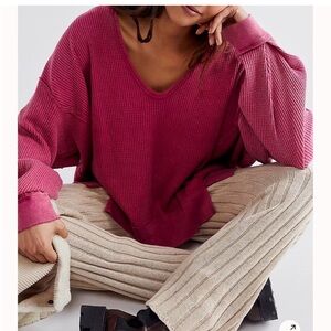 Free People Buttercup Thermal in Rose Hypnotic